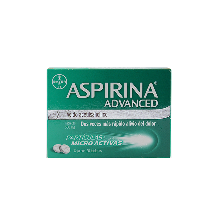 ASPIRINA ADVANCED c/20 TABS. 500 MG.
