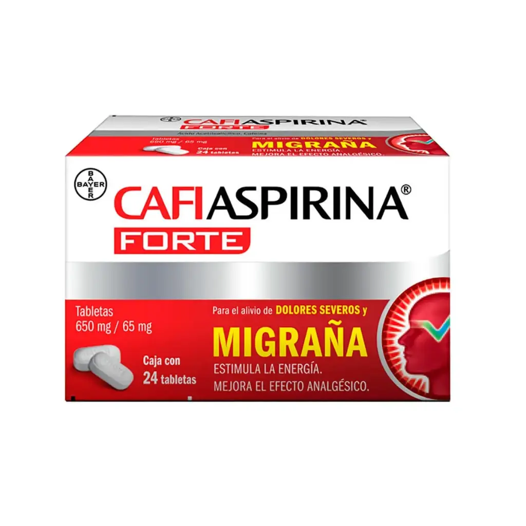 CAFIASPIRINA FORTE c/24 TABS. 650/65 MG.