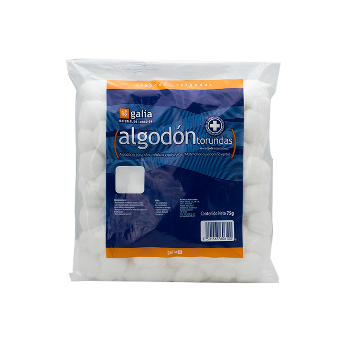 ALGODON TORUNDAS (Galia) Bolsa c/ 75 G.