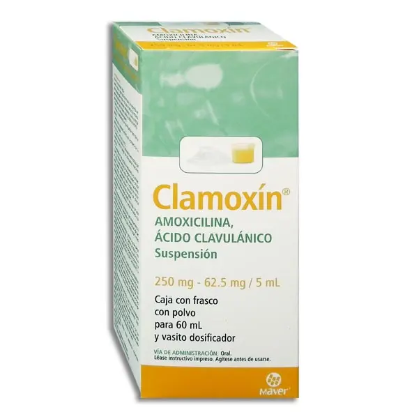 CLAMOXIN SUSP. Fco. 60 ML. 250-62.50 MG/5 ML.