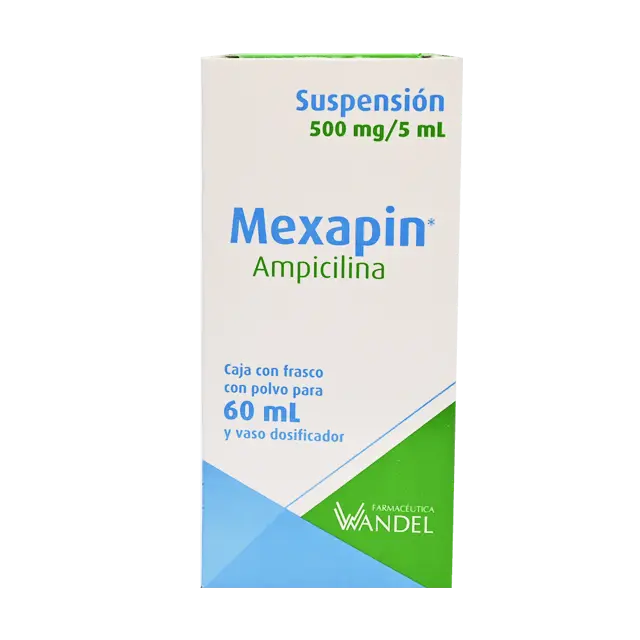 MEXAPIN SUSP. Fco. 60 ML. 500 MG/5 ML.