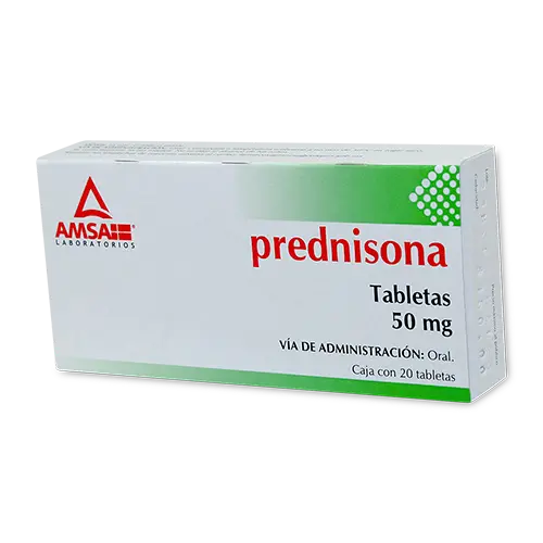 PREDNISONA (Amsa) c/20 TABS. 50 MG.