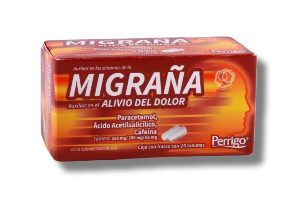 MIGRAÑA (Perrigo) c/24 TABS 250/250/65 MG.