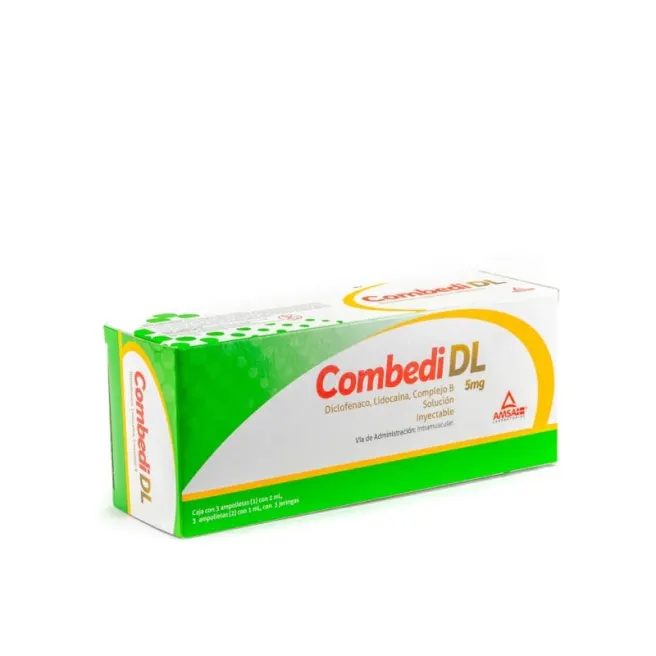 COMBEDI DL Sol. Iny. c/3 Dosis 5 MG/3 ML. y 3 Jeringas.
