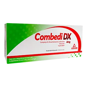 COMBEDI DX Sol. Iny. c/6 AMPTAS. (1-2) 100-100-5-4-30 MG/3 ML. y 3 Jeringas.