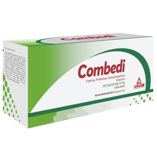 COMBEDI Sol. Iny. c/10 AMPTAS. (1-2) 100-50-10 MG/2 ML. y 5 Jeringas.