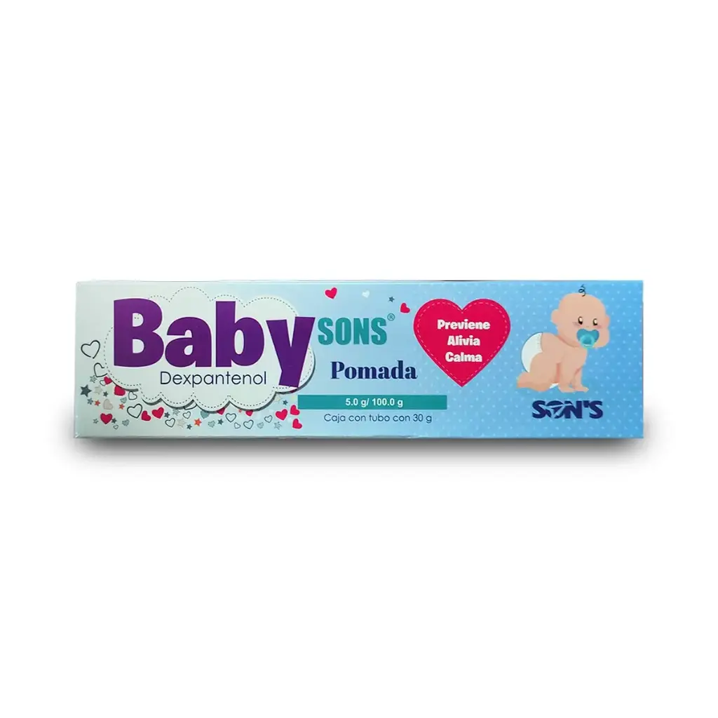 BABYSONS POMADA Tubo c/30 G. 5.0 G/100 G.