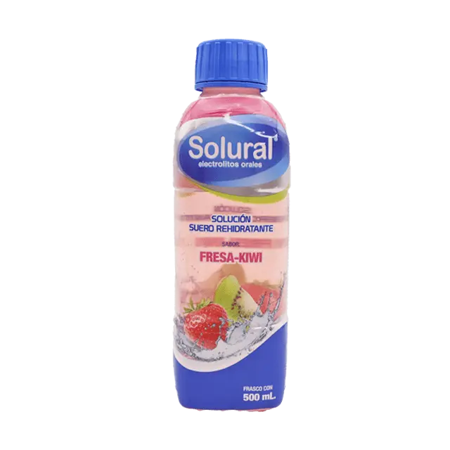 SOLURAL Suero Rehidratante SABOR FRESA-KIWI 500 ML.