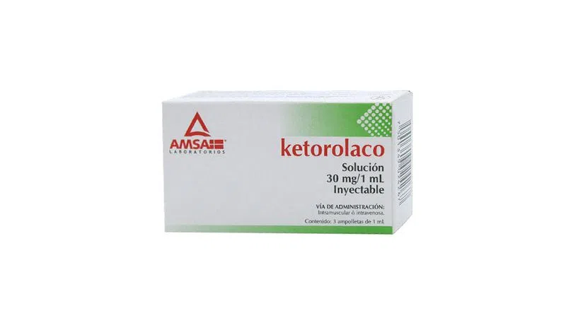 KETOROLACO (Amsa) Sol. Iny. c/3 AMPTAS. 30 MG/1 ML.