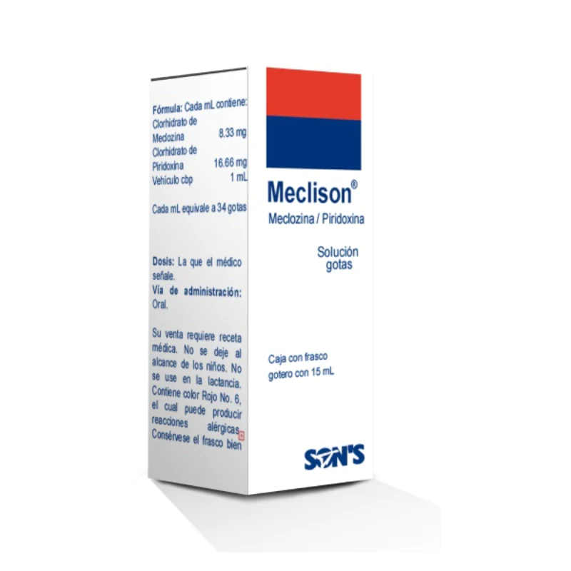 MECLISON SOL. Fco. Gotero 15 ML. 8.330-16.660 MG/1 ML.