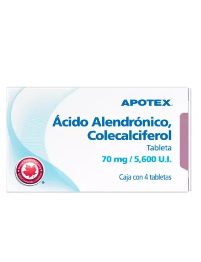 [427754] ÁCIDO ALENDRÓNICO/COLECALCIFEROL c/4 TABS. 70 MG/5600 U.I.