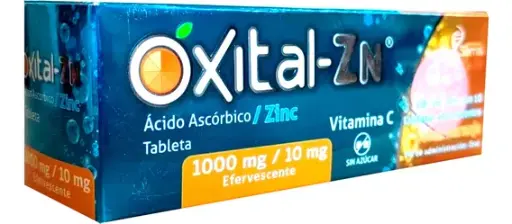 [170405] OXITAL-ZN c/10 TABS. EFERVS. Sab. Naranja 1000/10 MG.
