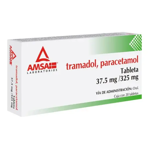 [487752] TRAMADOL/PARACETAMOL (Amsa) c/20 TABS. 37.5/325 MG.