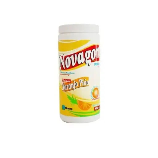 [902101] NOVAGON POLVO Sabor Naranja-Piña Fco. 400 G. 35 G/100 G.