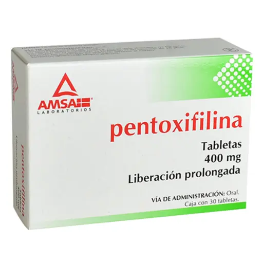 [487765] PENTOXIFILINA (Amsa) c/30 TABS. L.P. 400 MG.