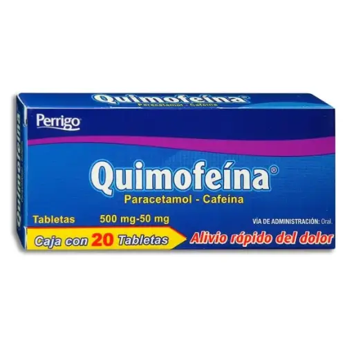 [100206] QUIMOFEÍNA c/20 TABS. 500/50 MG.