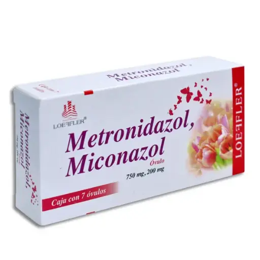 [251517] METRONIDAZOL/MICONAZOL (Loeffler) c/7 ÓVULOS 750/200 MG.