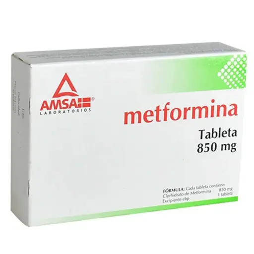 [835301] METFORMINA (Amsa) c/30 TABS. 850 MG.