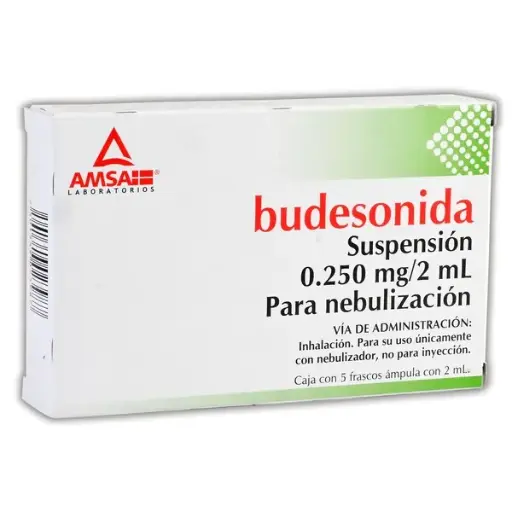 [487782] BUDESONIDA (Amsa) SUSP. p/Nebn. c/5 FCO. AMP. 0.250 MG/2 ML.