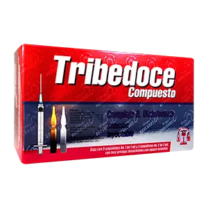 [610307] TRIBEDOCE Compuesto Sol. Iny. c/3 Dosis 100-100-5-75 MG/3 ML. y 3 Jgas.