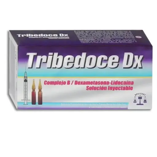 [611904] TRIBEDOCE-DX Sol. Iny. c/6 AMPTAS. (1-2) 100-100-5-4-30 MG/3 ML. y 3 Jeringas.