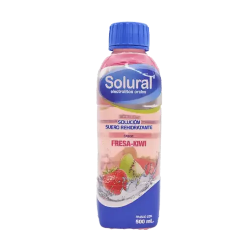 [487821] SOLURAL Suero Rehidratante SABOR FRESA-KIWI 500 ML.