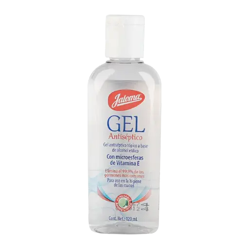 [504054] GEL ANTISÉPTICO p/MANOS c/VITAMINA-E (Jaloma) Fco. 120 ML.
