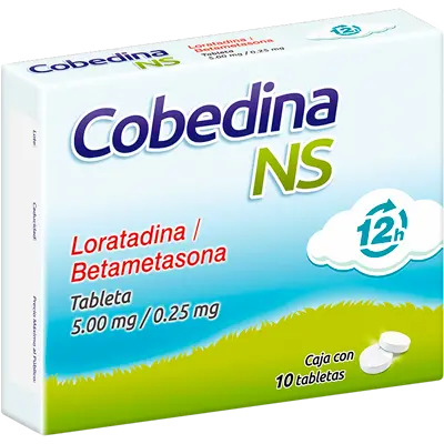[110903] COBEDINA-NS 12H c/10 TABS. 5.0/0.25 MG.