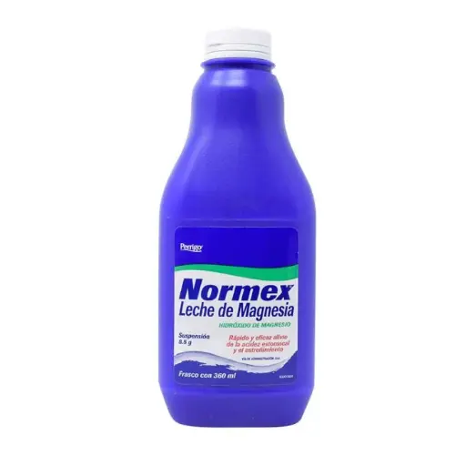 [101201] NORMEX Leche de Magnesia SUSP. Fco. 360 ML. 8.5 G/100 ML.