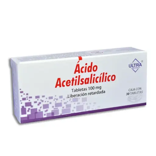 [530202] ÁCIDO ACETILSALICÍLICO (Ultra) c/30 TABS. L.R. 100 MG.